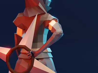 Lowpoly rogue 3d character characterart characterdesign gameart illustration low poly lowpoly model