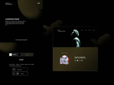 #DailyUI - Landing Page - Vadim Kunafin [Challenge #3] adobe illustrator adobe illustrator cc adobe photoshop app challenge 3 dailyui design figma graphic design illustrator landing page theweeknd ui