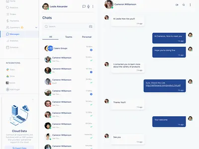 Chat Design dashboard design system figma ui uxui
