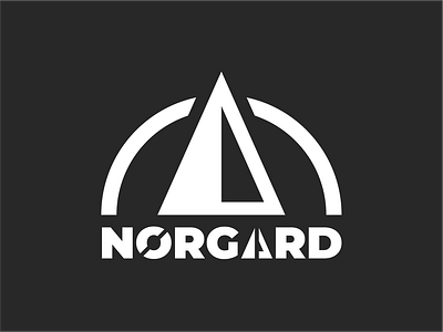 Norgaard Logo black and white compass design illustrator logo logotype mountain norgaard style guide