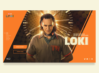 Loki Series 2021 | Web Concept Design branding design illustration logo loki loki series marvel ui web web concept design