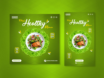 Food Social Media Post Templates I Social Media Banner ad banners brand design branding design facebook ads food banner instagram instagram banner instagram post instagram stories instagram template social media ads social media banner social media design social media post social media templates web banner