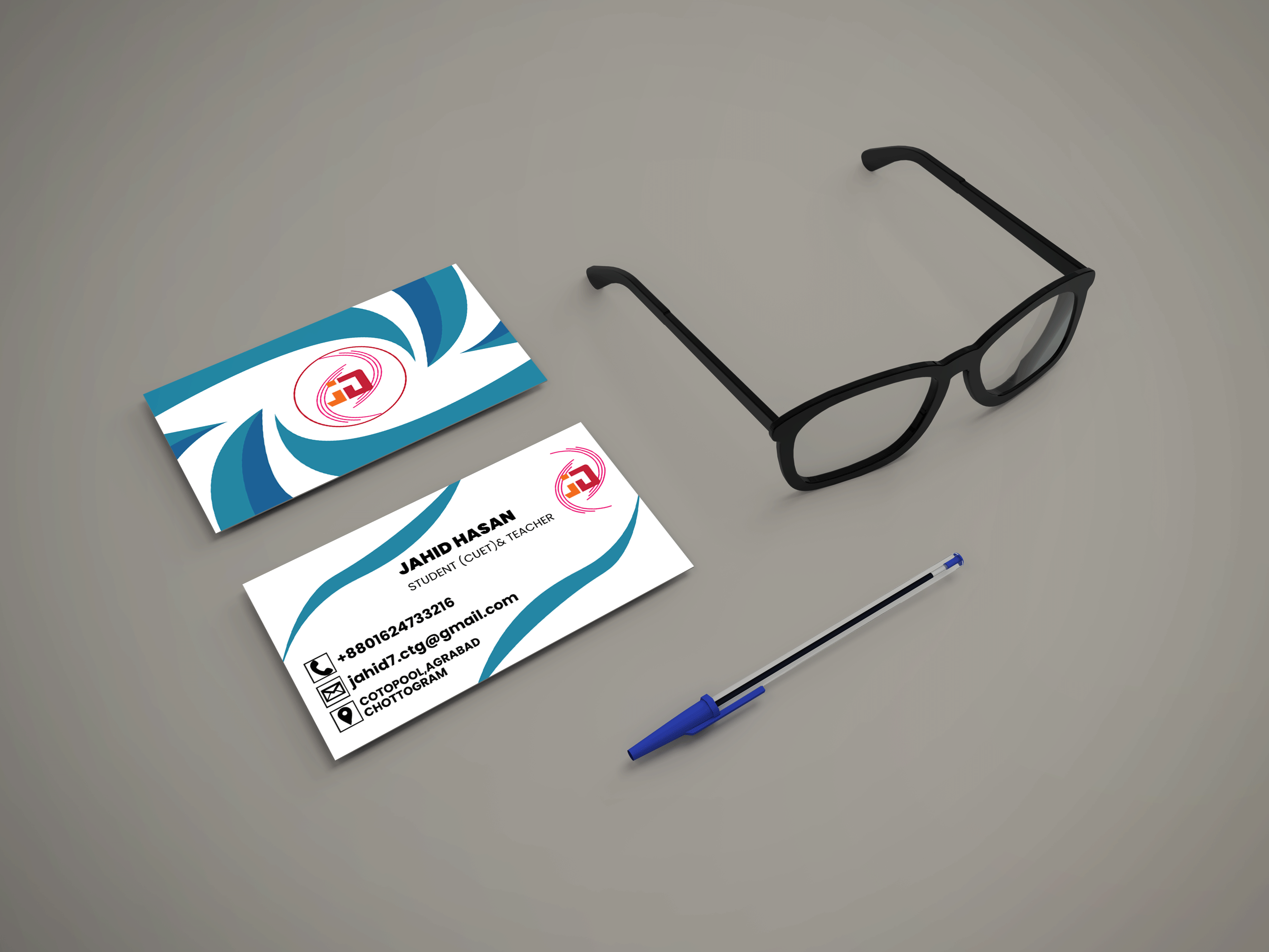 Business card design by Shah Jalal Mukit on Dribbble
