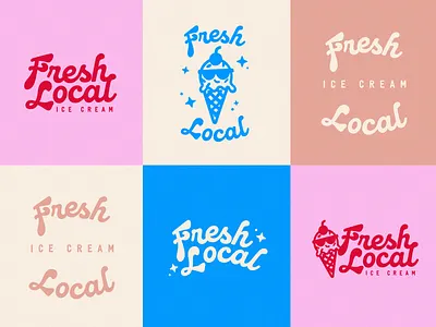 Badges – Fresh Local Rebrand badge brand design brand identity branding branding and identity design identity design illustrator logo logo design