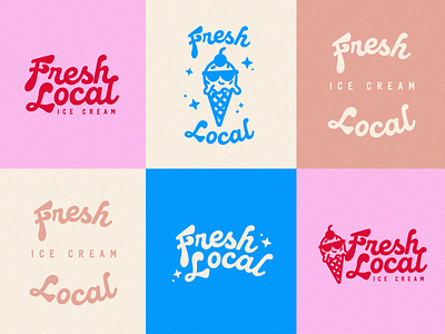 Badges – Fresh Local Rebrand badge brand design brand identity branding branding and identity design identity design illustrator logo logo design