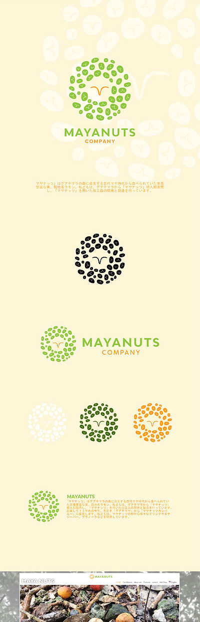 " nuts is very good for stomach" MAYANUTS adobe illustration eating foodlogo foods logo branding logo design logo food nuts