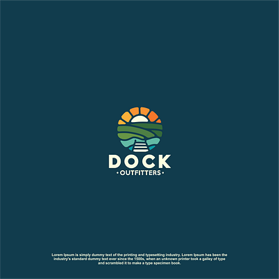 || Dock Outfitters design logo neture design neture logo outfitters wild