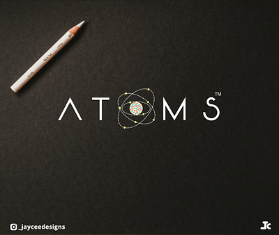 ATOMS LOGO DESIGN branding design graphic design illustration logo logo design minimal ui ux vector