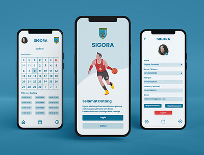 Sistem Informasi Gelanggang Olahraga app design ui ux