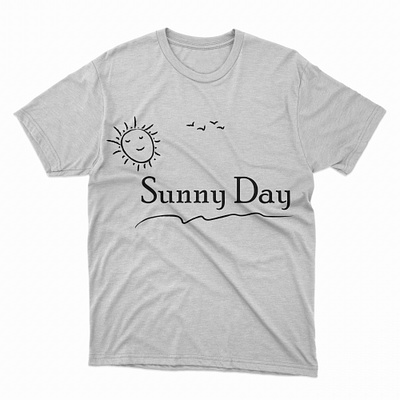 Sunny Day T-shirt Design creative idea graphic design inspiration print design printing tshirt tshirt design