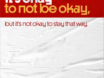 it’s okay graphic design illustrator poster type