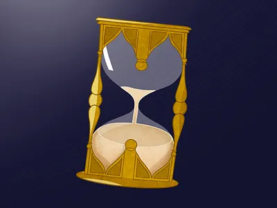 Hourglass Illustration art drawing illustration illustrator procreate