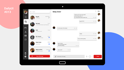 Direct Messaging 013 app branding dailyui design ui ux vector