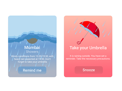 Flash Message #10 alarm concept dailyuichallenge design flash illustration messages mumbai raning series snooze umbrella vector weather