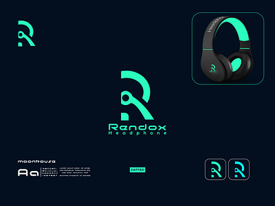 R + Headphone - Headphone Brand Logo Design app icon brand identity branding business logo company branding design e commerce earphone logo headphone logo letterlogo logo logo design logo designer logo mark minimalistic mordern logo technology