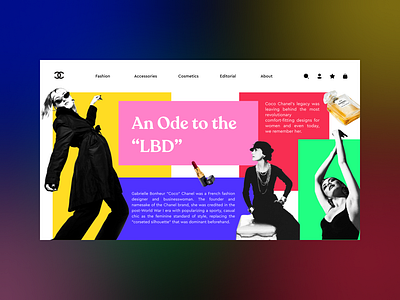 Chanel Redesign - Concept UI (A tribute to Coco Chanel) app branding design fashion graphic design icon illustration landing page landing page ui logo trending ui ui design ux ux design vector visual design web design webpage