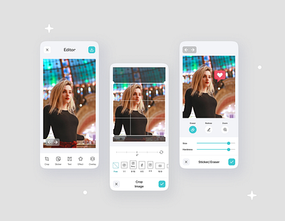 Photo Editor App app app design interface photo app photo editor ui design uiux