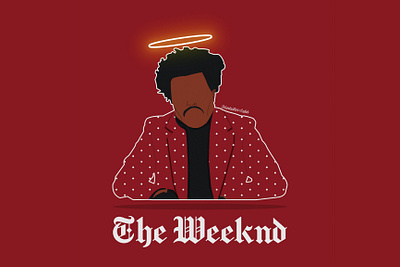 The Weeknd Art Deco design graphic design illustration inspiration logo muntadher saleh vector