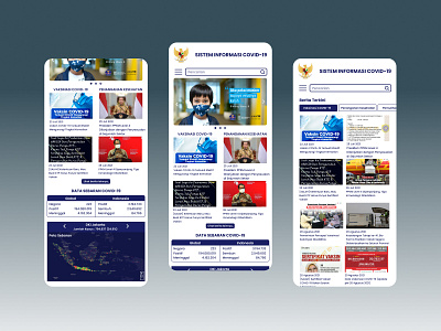 Design UI Mobile App www.covid19.go.id app design ui ux