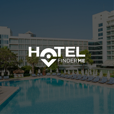 Hotel Finder Logo 2d adobe application brand branding concept design digital graphic design graphicdesign hotel identity logo luxury brand mobileapp typography ui