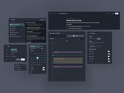 UI Components animation date picker dropdown move to ui