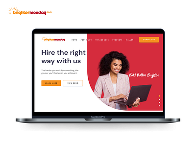 BrighterMonday website Redesign branding recruitment ui website