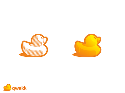 qwakk animal bird branding character comic design duck farm hunting illustration logo mascot store toy vector