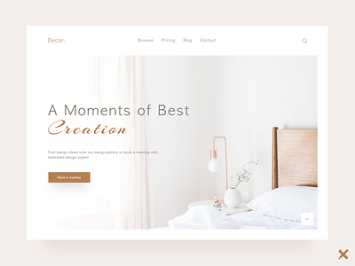 Interior Designing Landing Page branding clean design dribbble dribbble best shot graphic design interior design landing page minimal product ui ui design uiux uiux design ux ux design web webdesign website