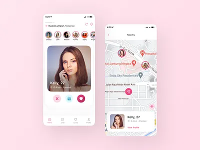 Dating App Exploration dating design exploration like4like mobile app mobile design ui ui ux ui design uidesign uiux user interface user interface design