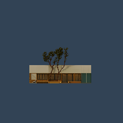 Shopfront | Yulin Alley 3d architecture building design illustration magicavoxel pixel pixelart space voxel voxelart