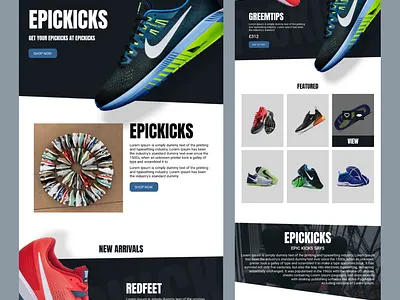 Epickicks 2021 adobe xd art branding design designer figma graphic design motion graphics nike nike design nike webpage nikewebdesign nikewebsite ui ui design ux webdesign webpage website