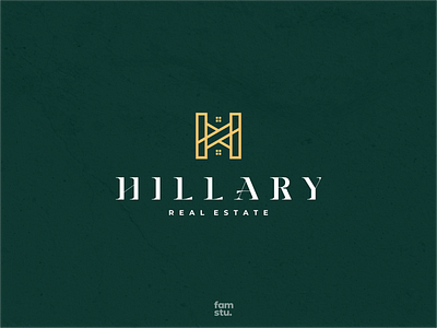 HILLARY branding clean design designlogo h illustration letter h line logo logotype luxury modern simple simplemakeitperfect