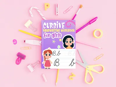 Children's Activity Book Cover Design activity book book book cover book cover design book design branding childrens book cover art design ebook graphic design handwriting book illustration kdp kindle direct purple