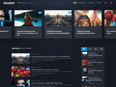 Incolor WordPress Theme blog design free magazine responsive wordpress wordpress theme
