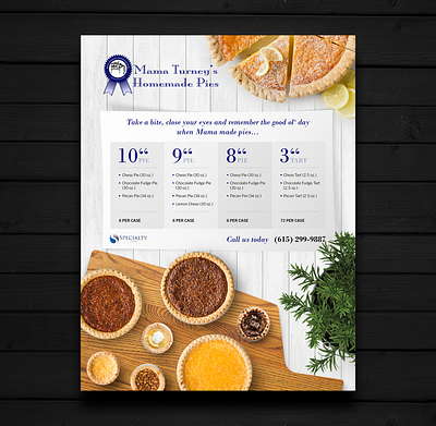 Flyer menu