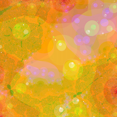 Fractal 024 A | Orange Light | 08.2021 abstract bright composition design digital fractal gradient heart illustration landscape microbe nature sky