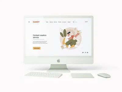 SANDY illustrations concept graphic design illustration ui ui elements uikits vector