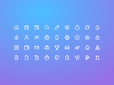 Outliny: A simple, minimal icon set 2px stroke 2px icons outliny pack set stroke