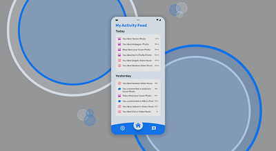 Activity Feed - Daily UI 047 activity activityfeed app appdesign dailyui dailyui047 design feed graphic design media ui uiux ux