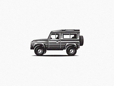 Defender automotive car classic classic cars defender design etching garage illustration jeep land rover retro scratchboard vehicle vintage