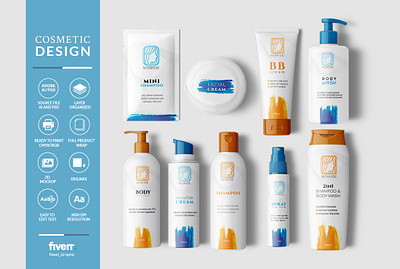 Cosmetic Design cosmetic packaging graphic design label design packaging design product label design