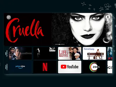 TV app design adobe adobexd animation branding dailyui design graphic design illustration logo motion graphics photoshop ui vector