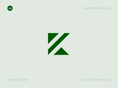K Monogram Logo branding design geometry icon k monogram logo minimal vector