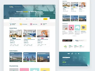 MadeComfy Direct Booking booking desktop hero holiday property search real estate rental search