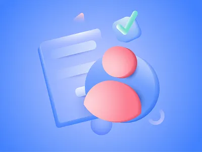 User created Successfully 3d 3dillustration color color gradient design dribbble illustration loginillustration successful uionboarding uiscreen useraccount userlogin vector