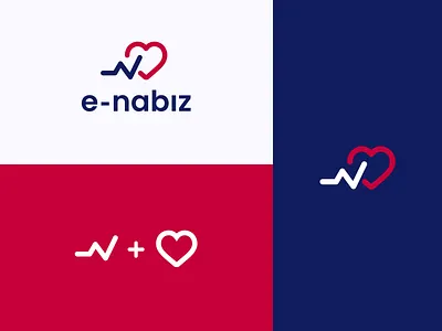 E-nabız Logo concept redesign. art brand branding design illustration illustrator logo ui ux vector
