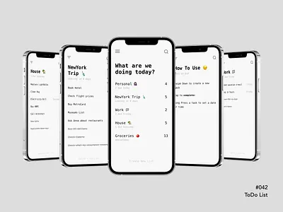 ToDo List | DailyUI 042 app art branding design graphic design illustration menlo to do list ui ux