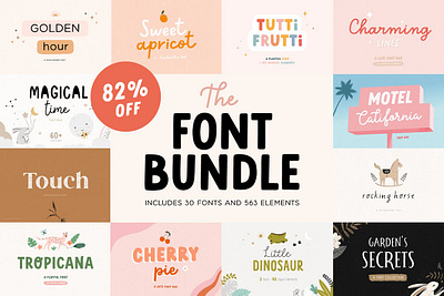 Font Bundle SALE design font bundle fonts icon illustration logo