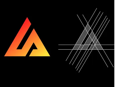 LA GRID LOGO DESIGN branding design design logo designer mahabub graphic design grid logo illustration la lalogo logo logo concept logo design logo idea logo portofolio portfolio