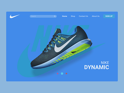 Nike - Landing Page UI Design design figma ui ux web